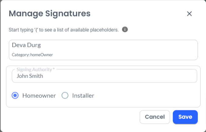 Manage Signatures on Your Solargraf Proposal